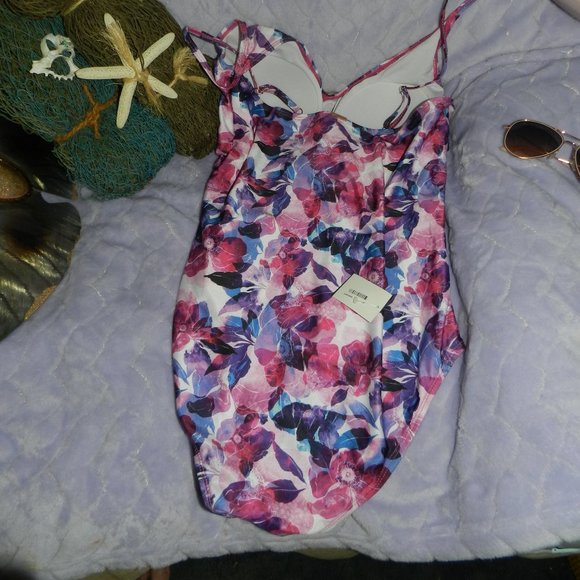 Nicole Miller One Piece Swimsuit Floral Women's Various sizes NEW/NWT - Picture 5 of 16